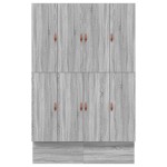 vidaXL Cadru de pat cu depozitare sonoma gri 236.5 x 140 x 31.5 cm