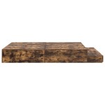 vidaXL Cadru de pat cu depozitare Stejar fumuriu 236.5 x 150 x 31.5 cm
