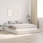 vidaXL Cadru de pat cu depozitare cu sertar Alb 236.5 x 180 x 31.5 cm vidaXL Cadru de pat cu depozitare cu sertar Alb 236.5 x 180 x 31.5 cm