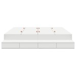 vidaXL Cadru de pat cu depozitare cu sertar Alb 236.5 x 180 x 31.5 cm vidaXL Cadru de pat cu depozitare cu sertar Alb 236.5 x 180 x 31.5 cm