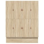 vidaXL Cadru de pat cu depozitare Stejar Sonoma 236.5 x 180 x 31.5 cm