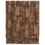 vidaXL Cadru de pat cu depozitare Stejar fumuriu 236.5 x 180 x 31.5 cm
