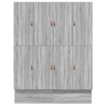 vidaXL Cadru de pat cu depozitare sonoma gri 236.5 x 180 x 31.5 cm