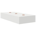 vidaXL Cadru de pat cu depozitare cu sertar Alb 226.5 x 90 x 31.5 cm