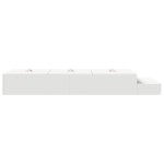 vidaXL Cadru de pat cu depozitare cu sertar Alb 226.5 x 90 x 31.5 cm