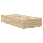 vidaXL Cadru de pat cu depozitare Stejar Sonoma 226.5 x 90 x 31.5 cm
