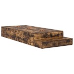 vidaXL Cadru de pat cu depozitare Stejar fumuriu 226.5 x 90 x 31.5 cm vidaXL Cadru de pat cu depozitare Stejar fumuriu 226.5 x 90 x 31.5 cm