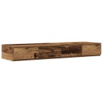 vidaXL Cadru de pat cu depozitare Lemn vechi 226.5 x 120 x 31.5 cm