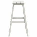 vidaXL Set bar de grădină 4 pcs Alb HDPE