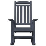 vidaXL Fotoliu de balans pentru grădină 2 pcs Bleumarin