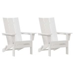 vidaXL Mobilier de lounge pentru grădină 2 pcs Alb 74.5 x 80.5 x 90 cm