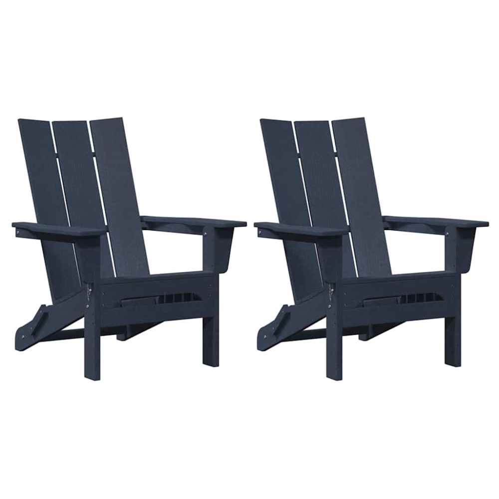 vidaXL Mobilier de lounge pentru grădină 2 pcs Bleumarin