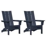 vidaXL Mobilier de lounge pentru grădină 2 pcs Bleumarin