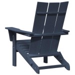 vidaXL Mobilier de lounge pentru grădină 2 pcs Bleumarin