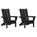 vidaXL Mobilier de lounge pentru grădină 2 pcs Negru