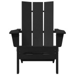 vidaXL Mobilier de lounge pentru grădină 2 pcs Negru