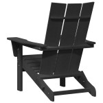 vidaXL Mobilier de lounge pentru grădină 2 pcs Negru