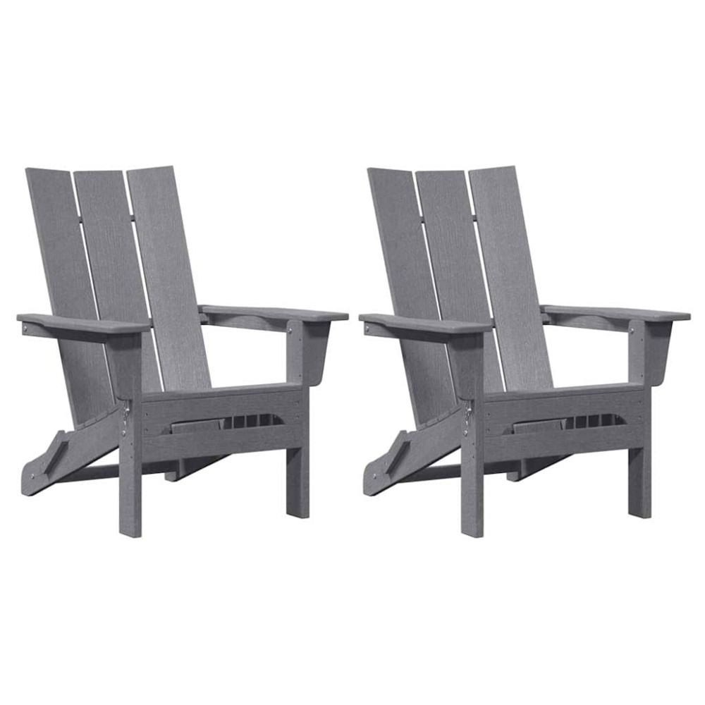 vidaXL Mobilier de lounge pentru grădină 2 pcs Gri deschis