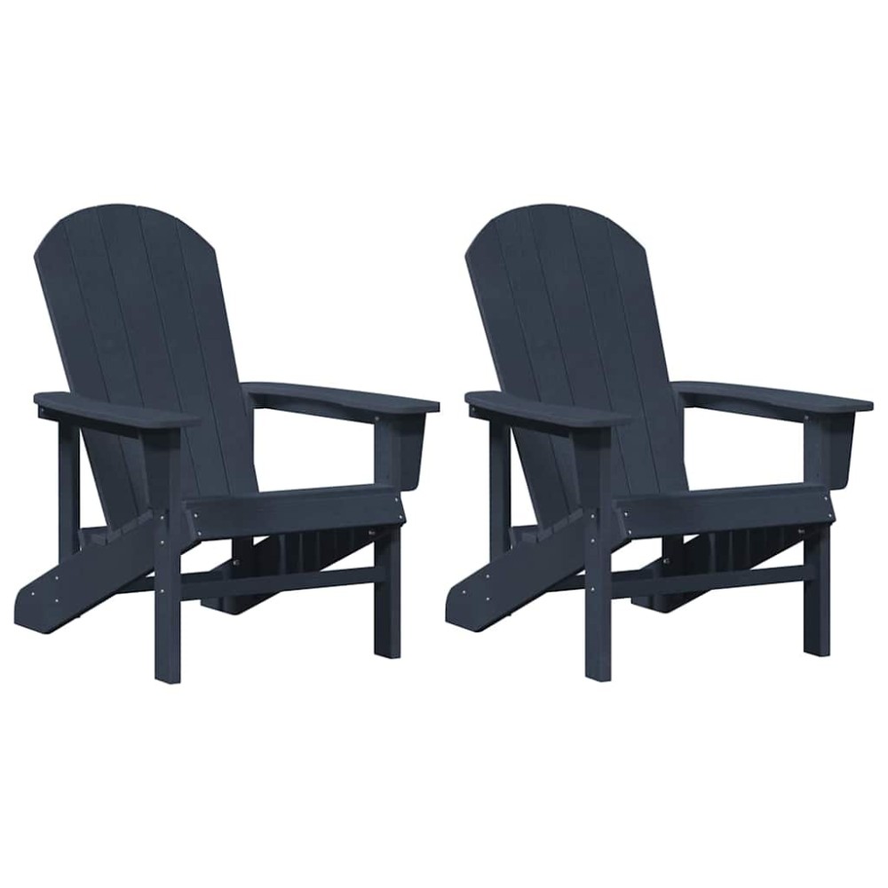 vidaXL Mobilier de lounge pentru grădină 2 pcs Bleumarin