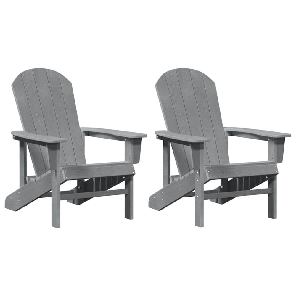 vidaXL Mobilier de lounge pentru grădină 2 pcs Gri deschis