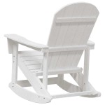 vidaXL Fotolii Adirondack Marmite 2 pcs Alb HDPE
