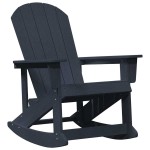 vidaXL Fotolii Adirondack Marmite 2 pcs Albastru marin HDPE
