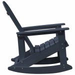 vidaXL Fotolii Adirondack Marmite 2 pcs Albastru marin HDPE