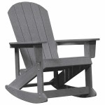 vidaXL Fotolii Adirondack Marmite 2 pcs Gri deschis HDPE