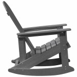 vidaXL Fotolii Adirondack Marmite 2 pcs Gri deschis HDPE