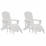 vidaXL Mobilier de lounge pentru grădină 2 pcs Alb 74 x 82 x 90cm