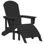 vidaXL Mobilier de lounge pentru grădină 2 pcs Negru 74 x 82 x 90cm