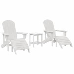 vidaXL Mobilier de lounge pentru grădină 3 pcs Alb 38 x 38 x 46cm