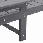 vidaXL Mobilier de lounge pentru grădină 2-persoană 2 pcs Gri deschis