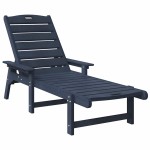 vidaXL Mobilier de lounge pentru grădină 2-persoană 3 pcs Bleumarin