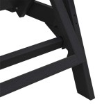 vidaXL Mobilier de lounge pentru grădină 3 pcs Negru 38 x 38 x 46cm