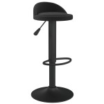 vidaXL Scaun de bar, negru, catifea vidaXL Scaun de bar, negru, catifea