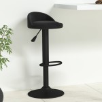 vidaXL Scaun de bar, negru, catifea vidaXL Scaun de bar, negru, catifea