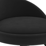 vidaXL Scaun de bar, negru, catifea vidaXL Scaun de bar, negru, catifea