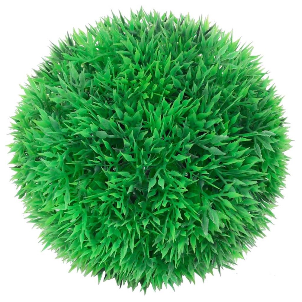 vidaXL Bile artificiale din lemn de cimiș cu lumini LED 4 buc Verde