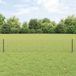 vidaXL Stâlpi de gard argintii 44 pcs Gri 100 x 0.4 m
