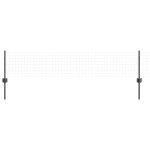 vidaXL Stâlpi de gard argintii 44 pcs Gri 100 x 0.4 m