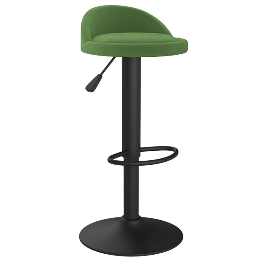 vidaXL Scaun de bar, verde închis, catifea