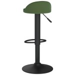 vidaXL Scaun de bar, verde închis, catifea