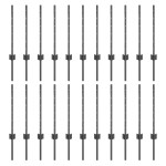 vidaXL Stâlpi de Gard Manual 22 pcs Gri 100 cm Oțel vidaXL Stâlpi de Gard Manual 22 pcs Gri 100 cm Oțel
