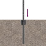 vidaXL Stâlpi de gard argintii 22 pcs Gri 50 x 0.8 m Metal vidaXL Stâlpi de gard argintii 22 pcs Gri 50 x 0.8 m Metal