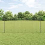 vidaXL Stâlpi de gard argintii 44 pcs Gri Înălțime de 1 m. Metal vidaXL Stâlpi de gard argintii 44 pcs Gri Înălțime de 1 m. Metal