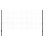 vidaXL Stâlpi de gard argintii 44 pcs Gri Înălțime de 150cm. Metal