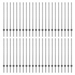 vidaXL Stâlpi de Gard 44 pcs Gri 100 x 1.2 m Oțel vopsit electrostatic vidaXL Stâlpi de Gard 44 pcs Gri 100 x 1.2 m Oțel vopsit electrostatic