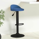 vidaXL Scaun de bar, albastru, catifea vidaXL Scaun de bar, albastru, catifea