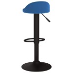 vidaXL Scaun de bar, albastru, catifea vidaXL Scaun de bar, albastru, catifea